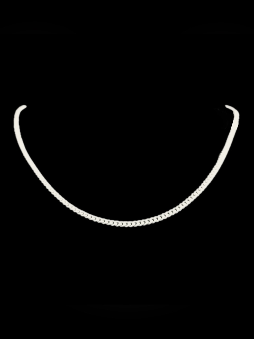 VTG NWT India 925 Sterling Silver Curb Chain Necklace - Unisex